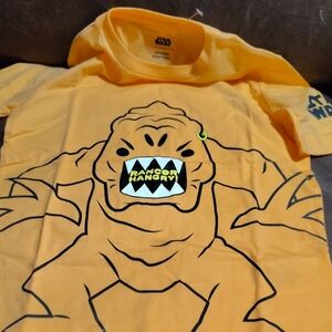 Star Wars Kids T-Shirt in Orange with Rancor Design